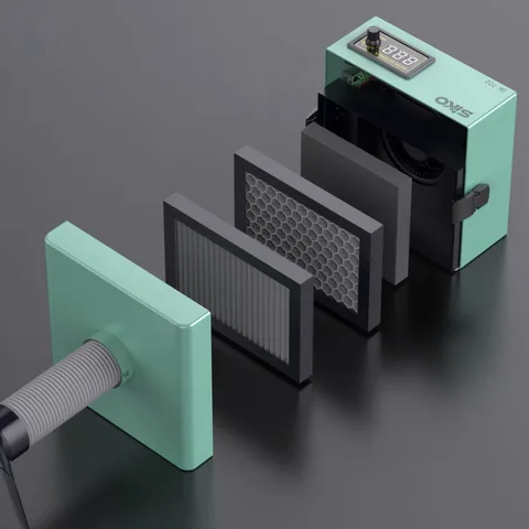 150 Вт приспособление для пайки двигателя с 6 шт. фильтром из хлопка, модернизированный мощный вентилятор, портативный сварочный дымопоглотитель