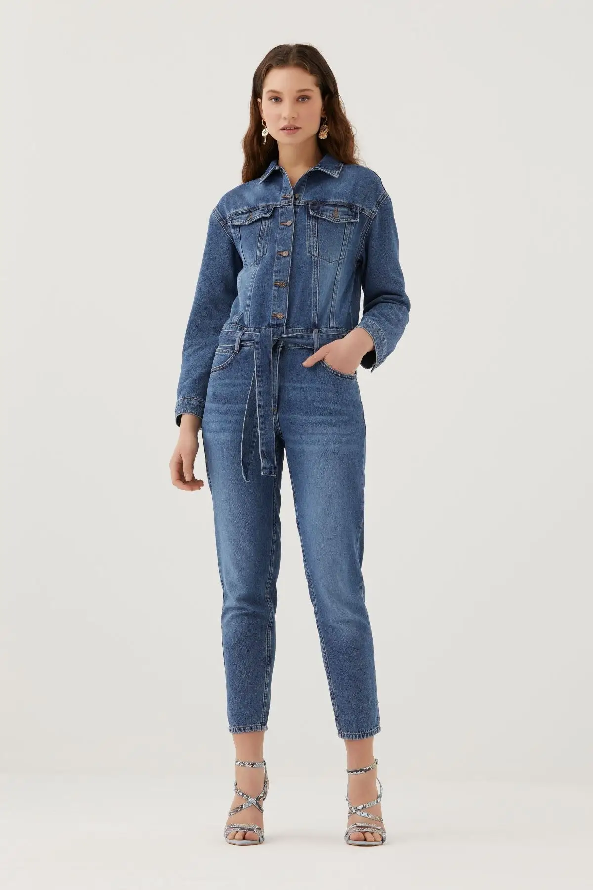 

Women's Overalls Blue Slope Style Hot Casual Sleeveless Loose Baggy Trousers Jumpsuit Jumpsuit Pants Romper Jumpsuit Jumpsuit