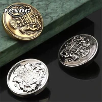 10pcslot vintage jacket buttons sewing material sewing accessories round cuff buttons gold black coat overcoat clothing buttons
