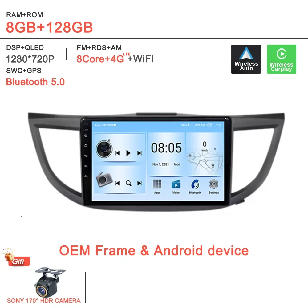 

Автомобиль Android 15 для Honda CRV CR-V 4 RM RE 2012 2013 2014-2016, авторадио без 2din DVD, GPS-навигация, стерео головное устройство, мультимедиа