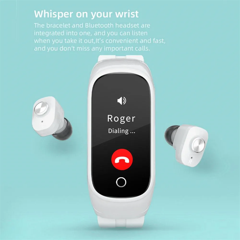 LJK COLM N8 TWS Беспроводная Bluetooth-гарнитура умные часы для мужчин и женщин