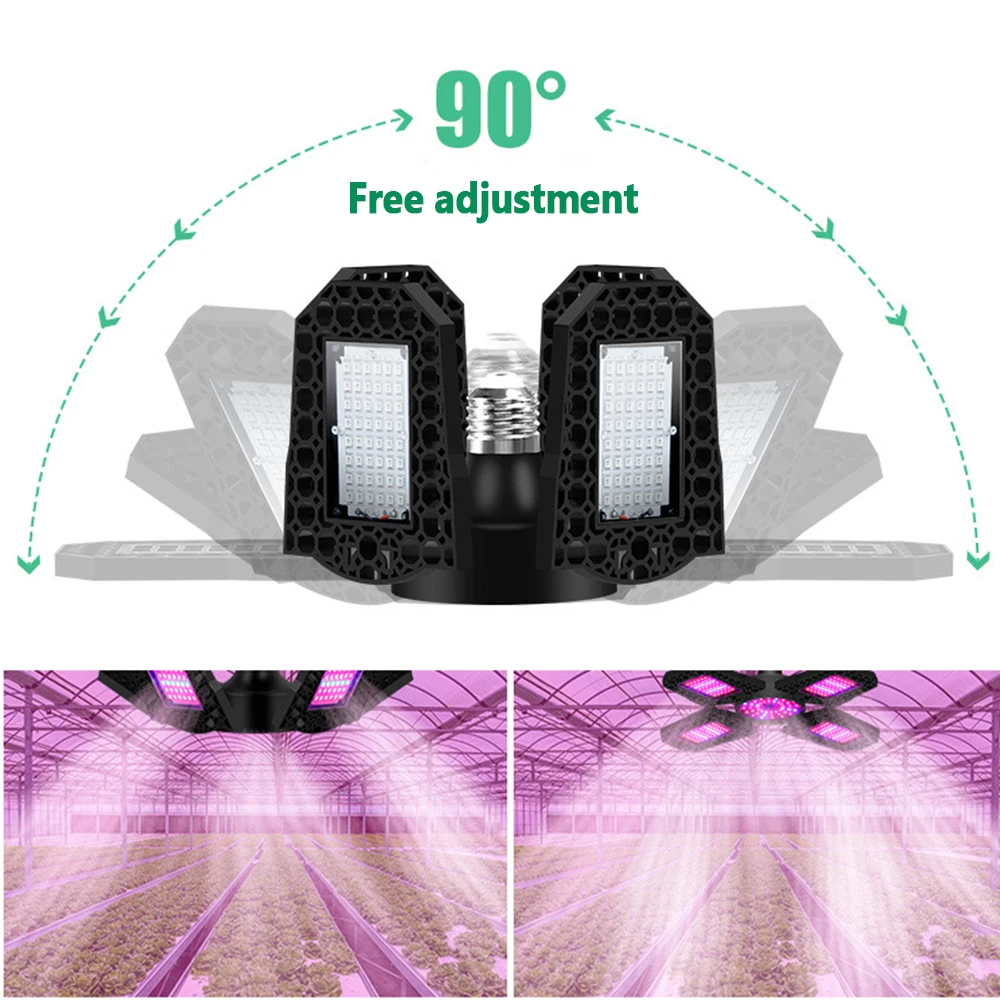 e27e26 full spectrum phyto lamp led plant seeds grow light hydroponics green house adjustable illumination angle growing lights free global shipping