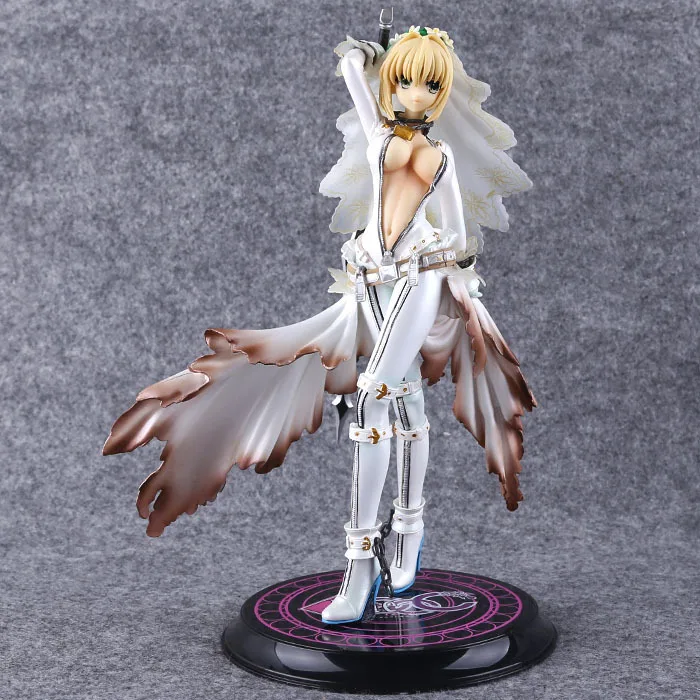 

Fate EXTRA CCC свадебные платья, фигурки саблей из аниме, экшн-фигурки из ПВХ, красота, кролик, девочка, Коллекционная модель, игрушки, украшения для рабочего стола