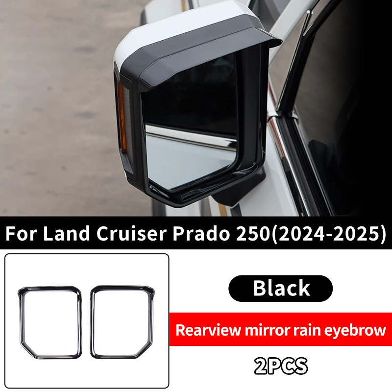 Для Land Cruiser Prado LC250 1958 зеркало заднего вида дождь брови J250 аксессуары для внешнего украшения 2024-2025 Lexus GX 550