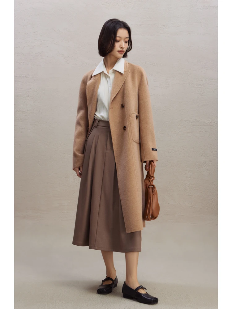 Ziqiao маленький мужской двусторонний дафлкот из ангоры женская зимняя новинка 2023