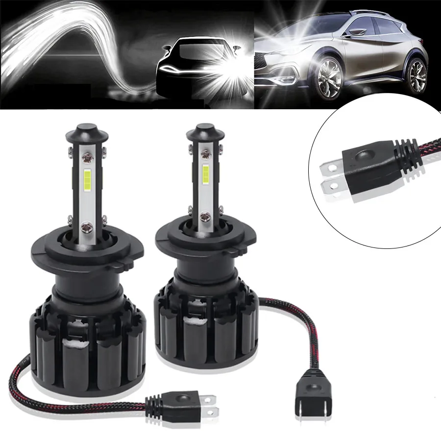 4-сторонсветильник ры s H4 9007 лм H11 лампы для автомобильных фар H13 5202 9004 9012 9006 9005 Противотуманные фары 12 В