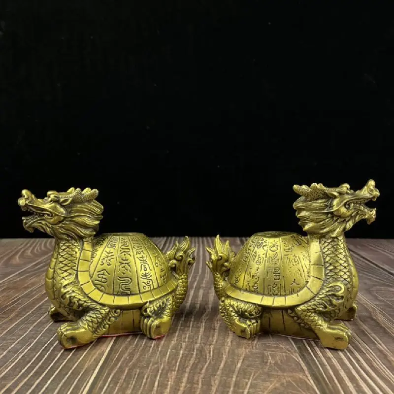 

Brass longevity tortoise longevity tortoise blessing tortoise decoration brass Dragon Tortoise living room decoration crafts