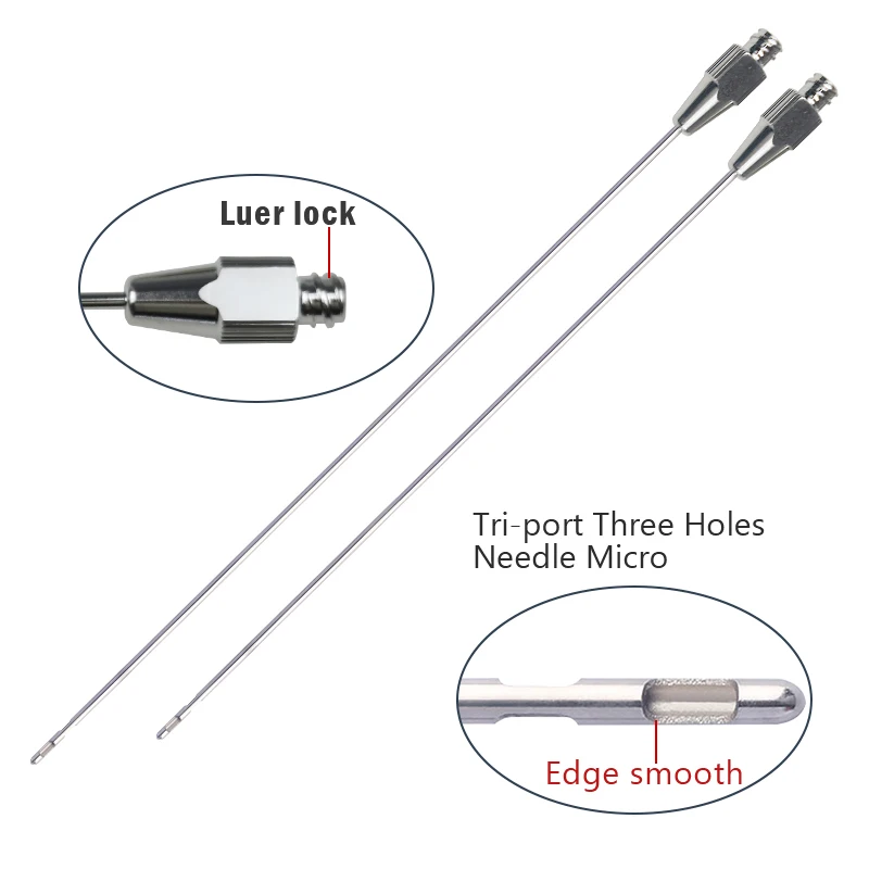 

Трехпортовая игла из нержавеющей стали с тремя отверстиями