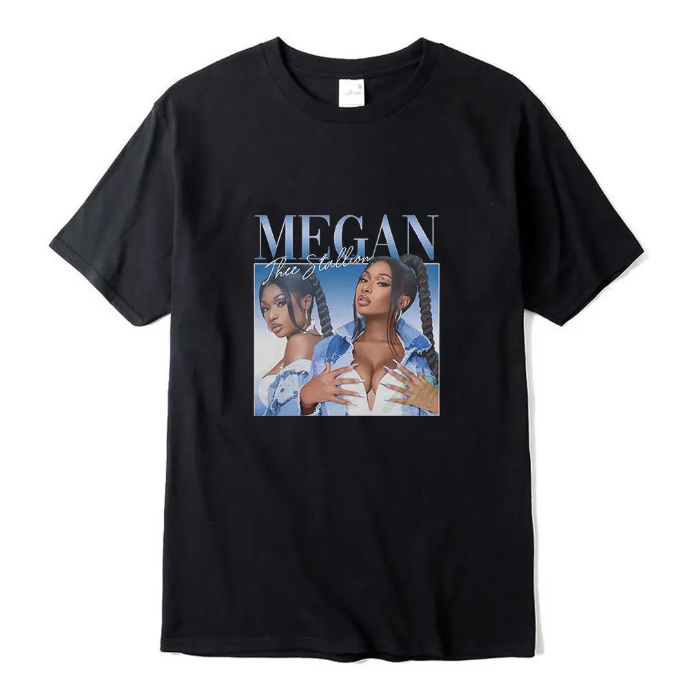 

Женская футболка с коротким рукавом, Повседневная Свободная футболка из высококачественного хлопка с принтом рэп-певица, Меган Тори, сестр...