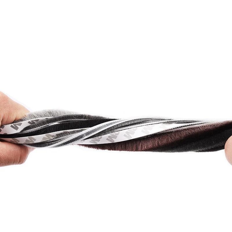 10M Brush Strip Self Adhesive Door Window Sealing Home Wind-proof Sound Insulation Gasket |