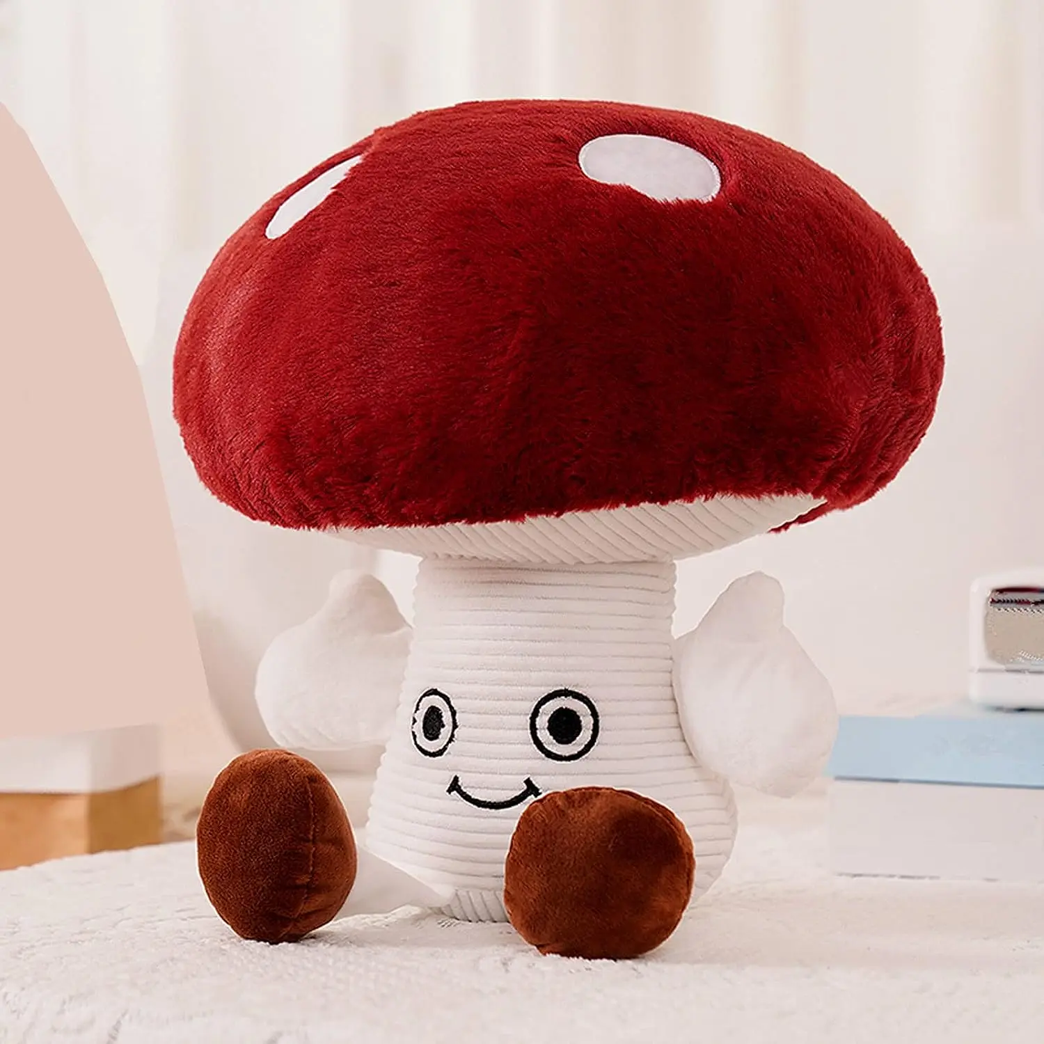 

Creative Vivid 3D Mushroom Pillow Gift Plush Throw Pillow (15.7" (Medium Size)) Body pillow pillowcase Throw pillow Plush pillow