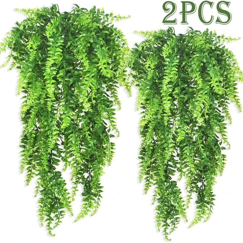 

90cm Artificial Plant Vine Home Decoration Hanging Plastic Leaf Grass Garland Outdoor Wedding Party Decorations Fake Rattan Ivy