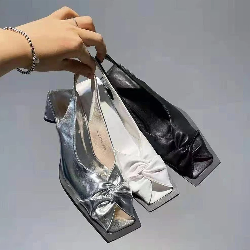 

Women Shoes 2022 Thin Heels Fashion Pumps Slides New Summer High Heels Sandals Designer Party Flip Flops Shallow Mujer Slippers