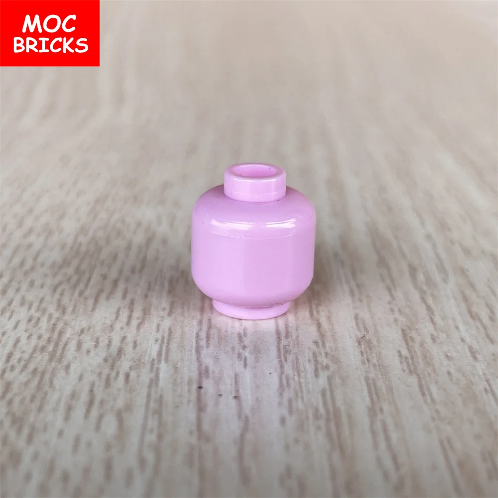 10 шт./лот MOC кирпичи мирные Моранди популярные цвета фигурки голова строительные