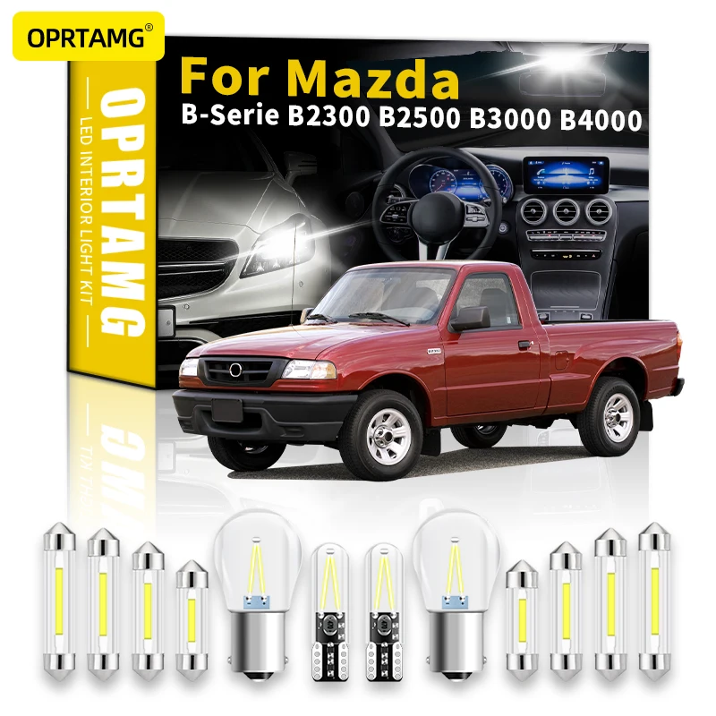 

Внутренсветодиодный Светодиодная лампа OPRTAMG для Mazda B-Series B2300 B2500 B3000 B4000 1998-2022, автомобильная купольная лампа Canbus для чтения карты в помещении,...