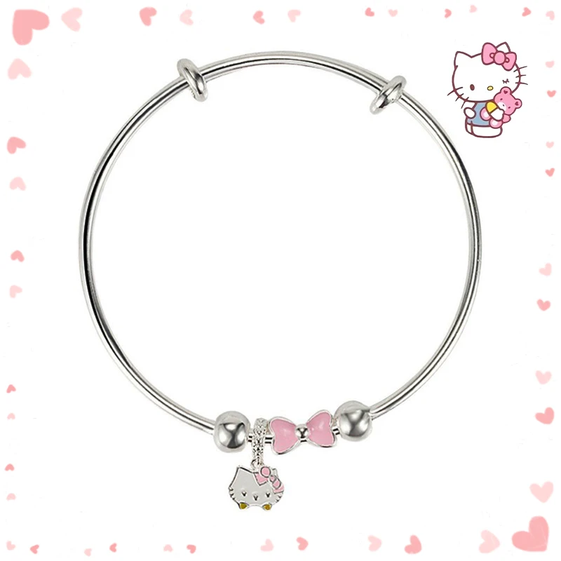 

Anime Sanrio Hello Kittys Bracelet My Melody Kawaii Kuromi Cinnamoroll Beauty Adjustable Jewellery Pendant Decoration Toy Girls