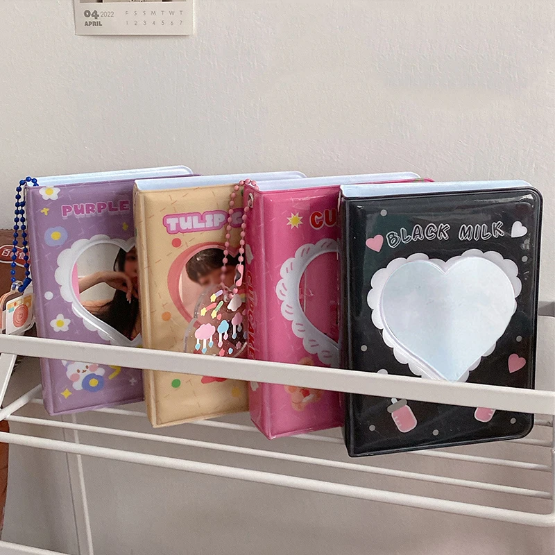 3-дюймовый милый медведь kpop папка с полым сердцем фотоальбом держатель для фотокарт альбом Instax мини-альбом для Idol карточек Коллекционирование книга YZL7 (art.: 3920be0f09bb0) - 3920be0f09bb0