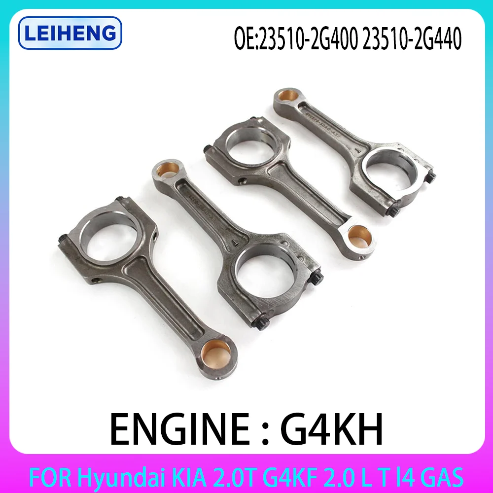 Фото Комплект шатунов для Hyundai KIA Creta Elantra i40 Mistra Sonata Tucson ix35 Carens Forte Soul 2.0T G4KF 2.0 L T l4 GAS 09-14 №1