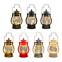 led vintage hurricane lantern antique hanging lanterns for indoor outdoor usage realistic flicker flame battery operated