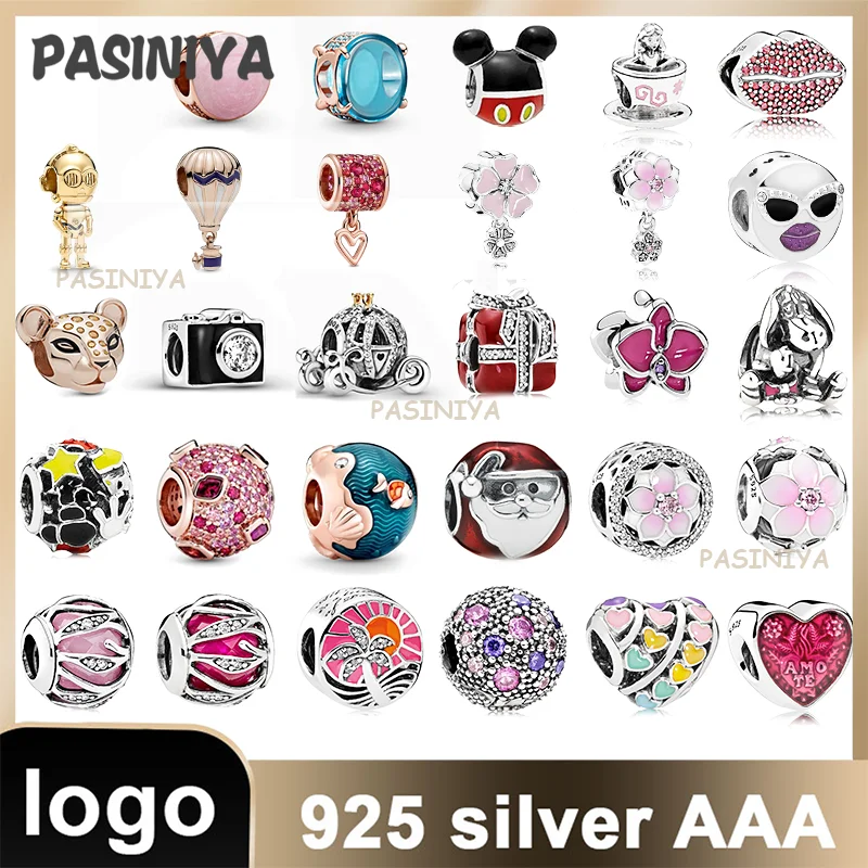 

5 подвесок в форме сердца, подвеска из бусин с безопасной пряжкой, коллекция подвесок из серебра, оригинальные Подвески для изготовления ювелирных изделий оптом