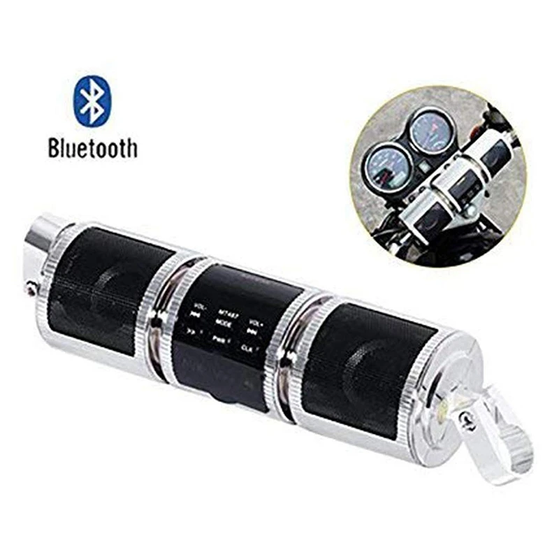 Мотоциклетные USB Bluetooth стереодинамики MP3 аудио радио звуковая система руль Hi-Fi
