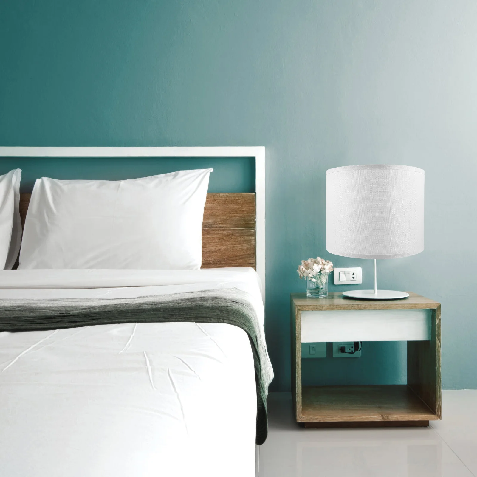 

Ceiling Light Cover Accessories Table Lampshade Light Ceiling Shades Drum Fabric Linen Desk Replacement Lampshades