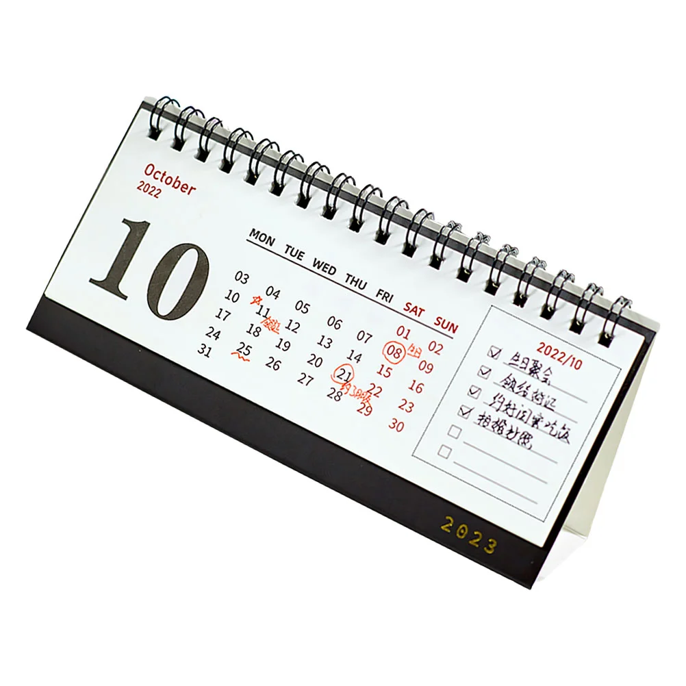 

Calendar Desk Standing Desktop Table Office Schedule Daily Monthly Calendars Planner Mini Tabletop 2023 Paper Year School Pad