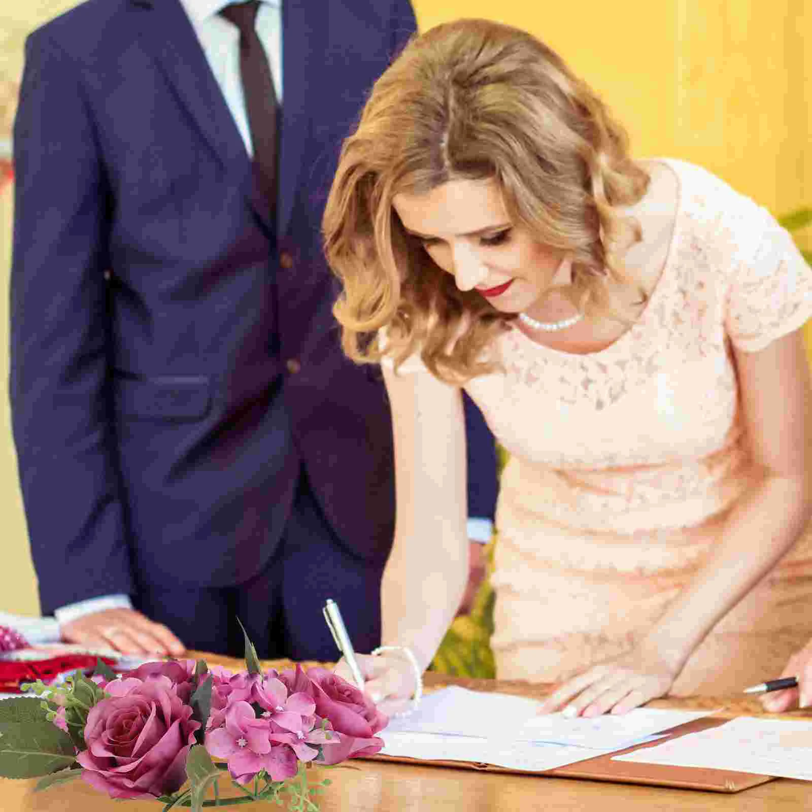 

Wreath Flower Garland Decor Artificial Simulation Wedding Rose Festival Springsupplies Party Props Fake Decorations Christmas