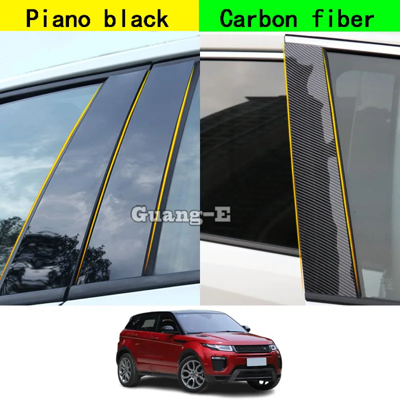 

Автомобильный поликарбонатный материал, крышка столба, отделка двери, окна, молдинговая наклейка, пластина, аксессуары для Land Rover Range Rover Evoque ...