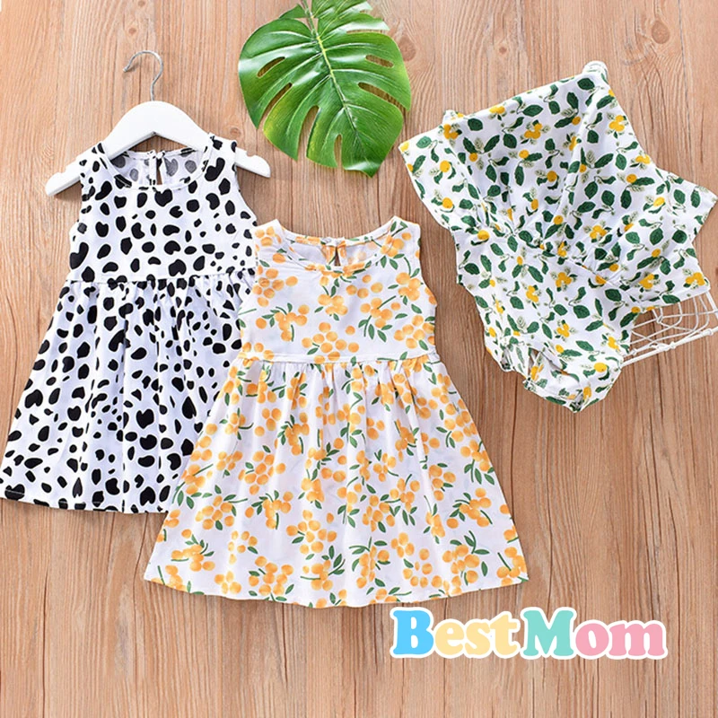 

Dresses Summer For Girls Sleeveless Cute Print Girl Princess Dress Kids Party Girls Dress Kids Girl Fashion Clothings