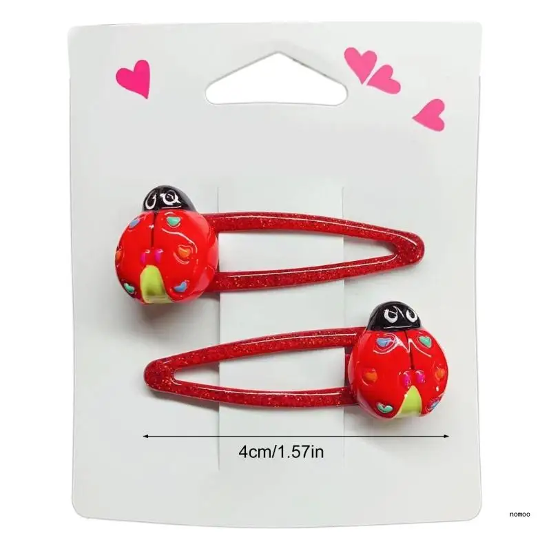 Заколка для волос с божьей коровкой галстук модное милое украшение заколки