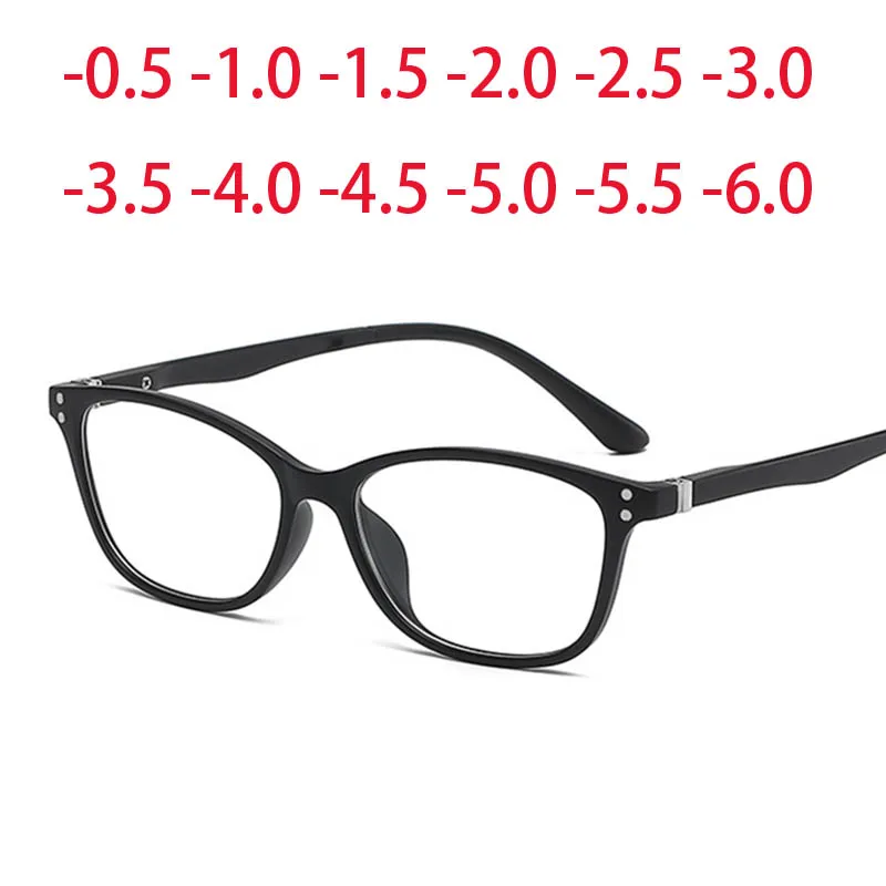 

2283 Oval TR90 Frame Clear Lens Prescription Glasses Myopia Nerd Spectacles Degree -0.5 -1.0 -2.0 -3.0 -4.0 to -6.0