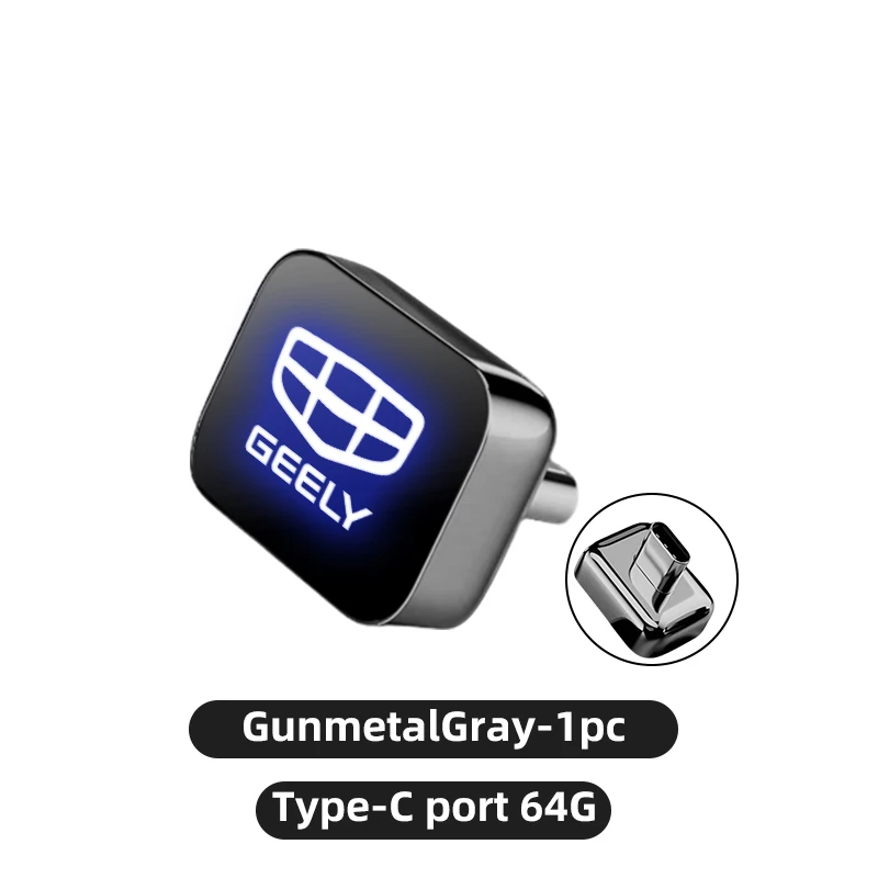 

Высокоскоростной порт памяти USB-накопителя 32G/64G типа C U-диска для Geely Emgrand X7 EC7 Atlas Boyue GC6, детали EC8 Atlas