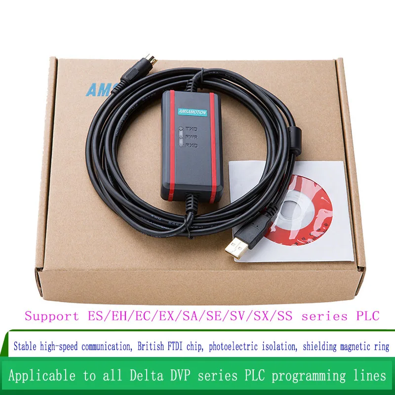 Скачающий кабель Delta plc передачи данных DVP es ex eh ec Xinjie программируемый USB-XC |