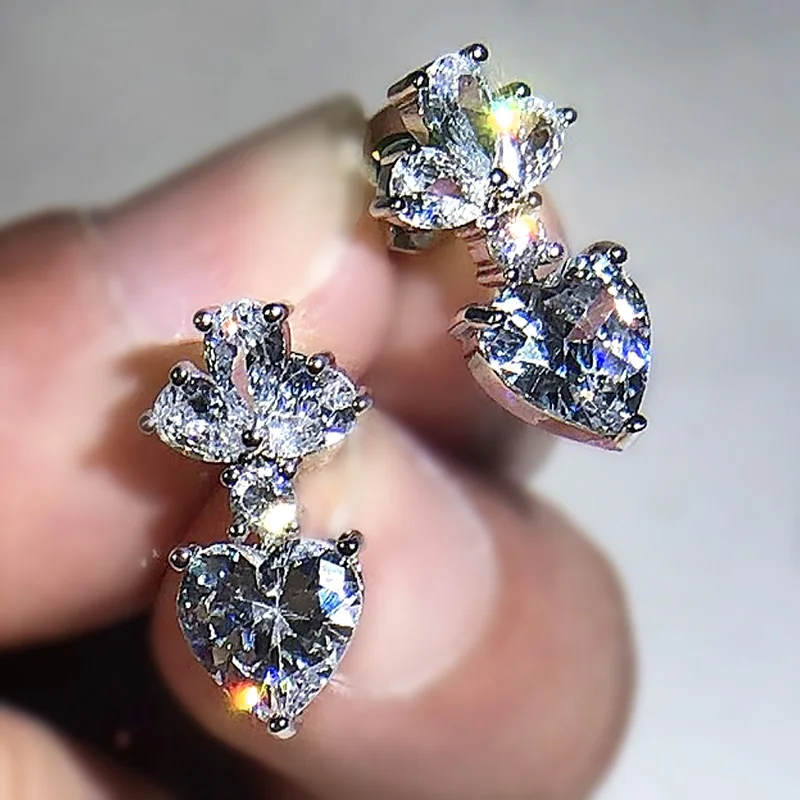 

Luxury Cubic Zirconia Crystal Women Stud Earrings AAA CZ Dazzling Female Accessories Party Fashion Jewelry Fancy Gifts