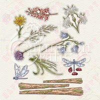 2022 new wild flower array metal cutting dies set diy scrapbooking paper greeting cards album diary crafts decor embossing molds