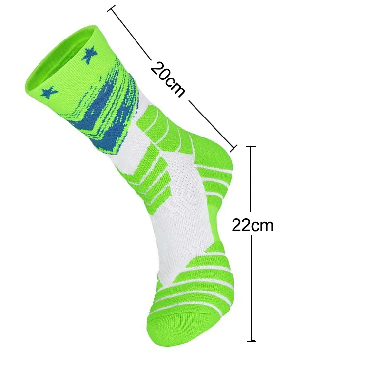 Basketball High Utility Elite Basketball Socks Sweat-absorbing Towel Sole Socks Non slip Cone Training Socks Football Socks Men