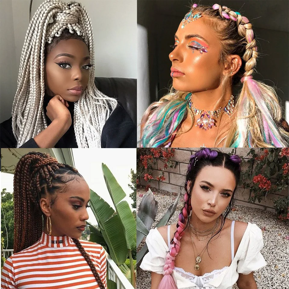 Jumbo Braiding Hair Pre Stretched Real Xpression Braids Extension Wholesale Twist Synthetic Extensions For Women