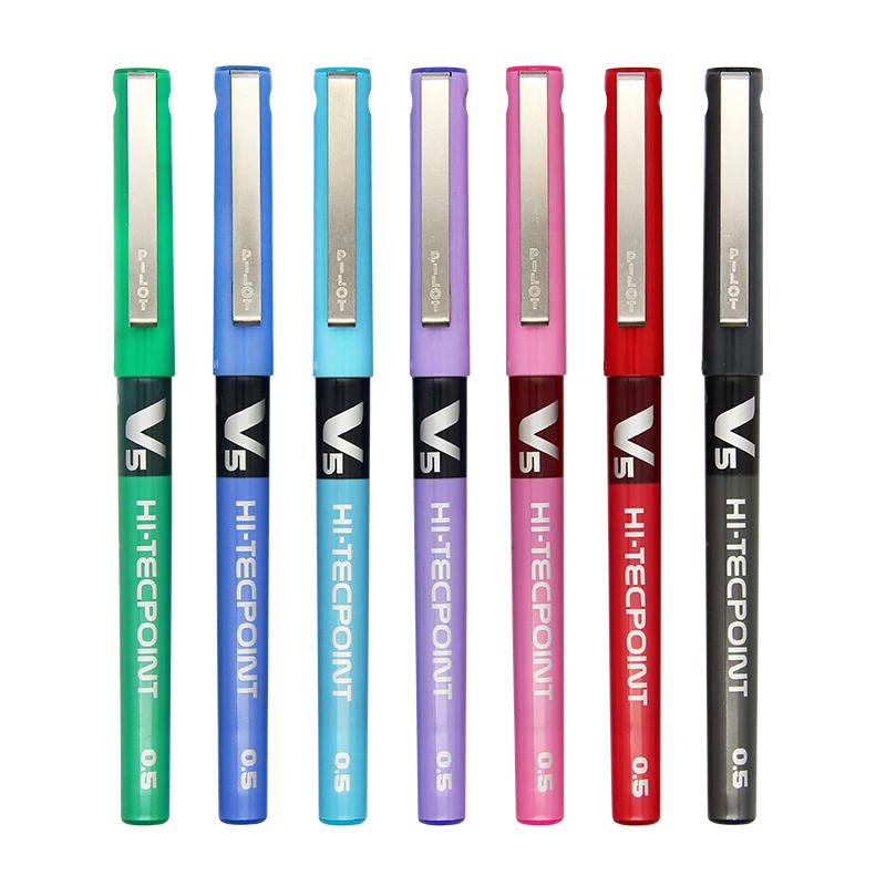 12 Colors Japan Pilot BX-V5 Hi-Tecpoint Gel Pens Set 0.5mm Smooth Writing School Stationery Gel Ink Pen Dlugopisy Wholesale images - 6