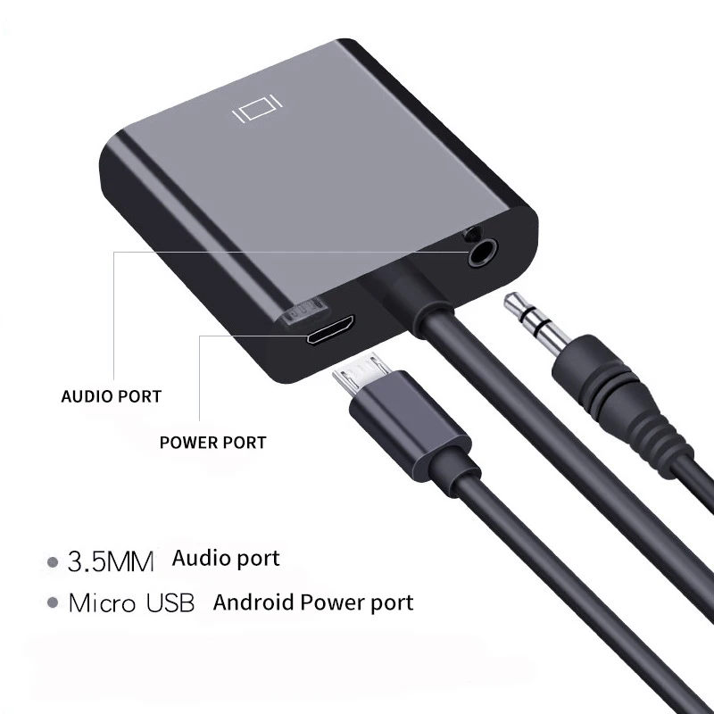 1080P мультимедийный интерфейс высокого разрешения для адаптера VGA