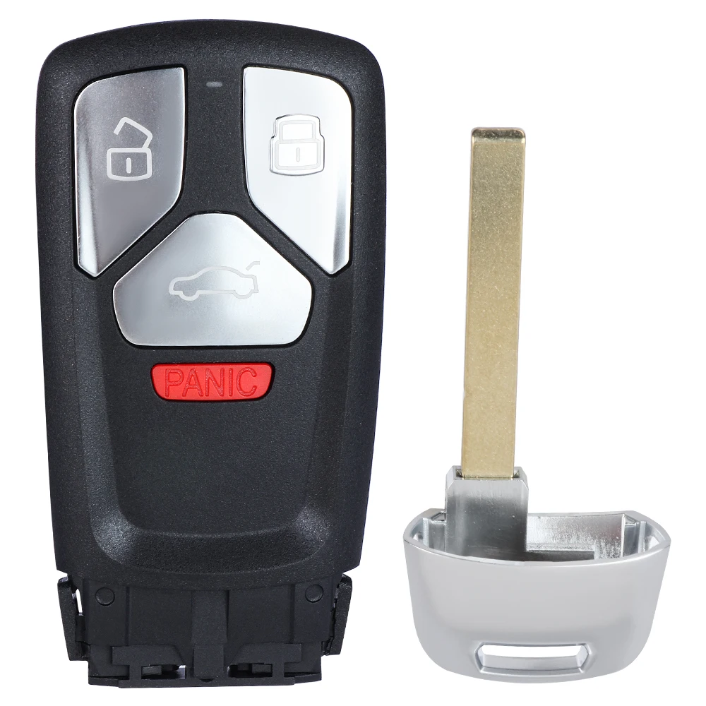 

Замена DIYKEY для Audi TT A4 A5 S5 Q5 Q7 SQ5 3/4 кнопки, необрезанный удаленный автомобильный ключ, пустой чехол для смарт-ключа 4M0 959 754