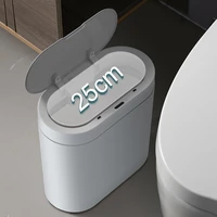 8l trash can automatic smart sensor trash bin household storage bucket kitchen bathroom waterproof trash bin for toilet bedroom