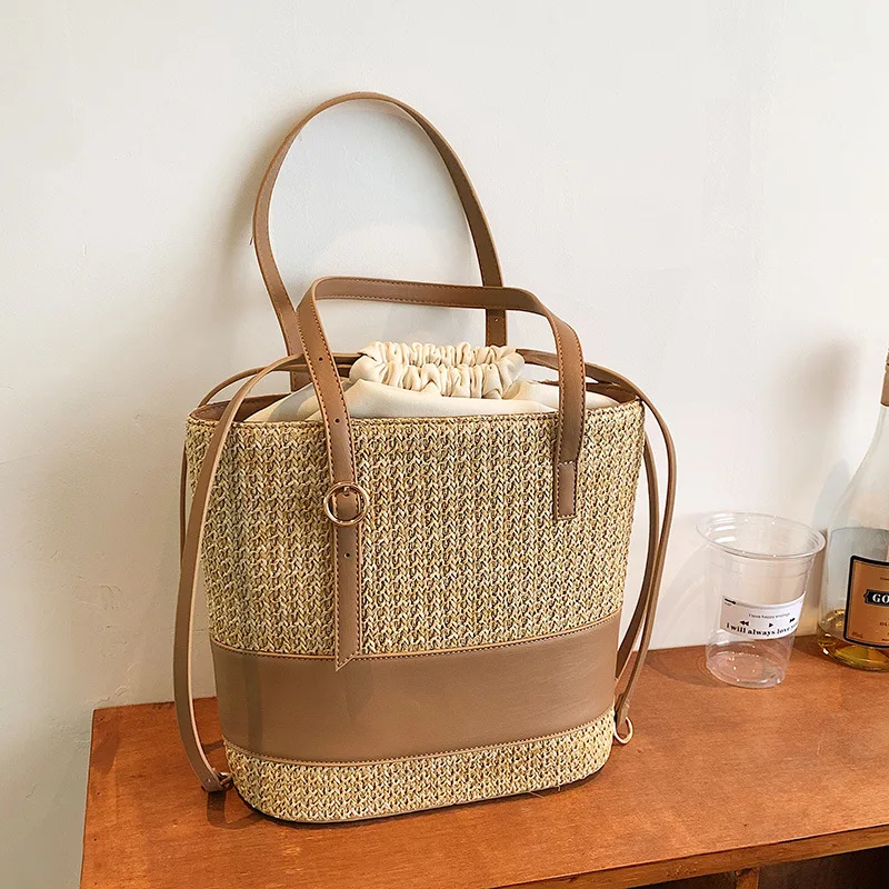 

Новинка 2022070101, модная пляжная сумка с принтом для улицы, портативная вместительная сумка с отверстиями для хранения, сумка через плечо для ж...