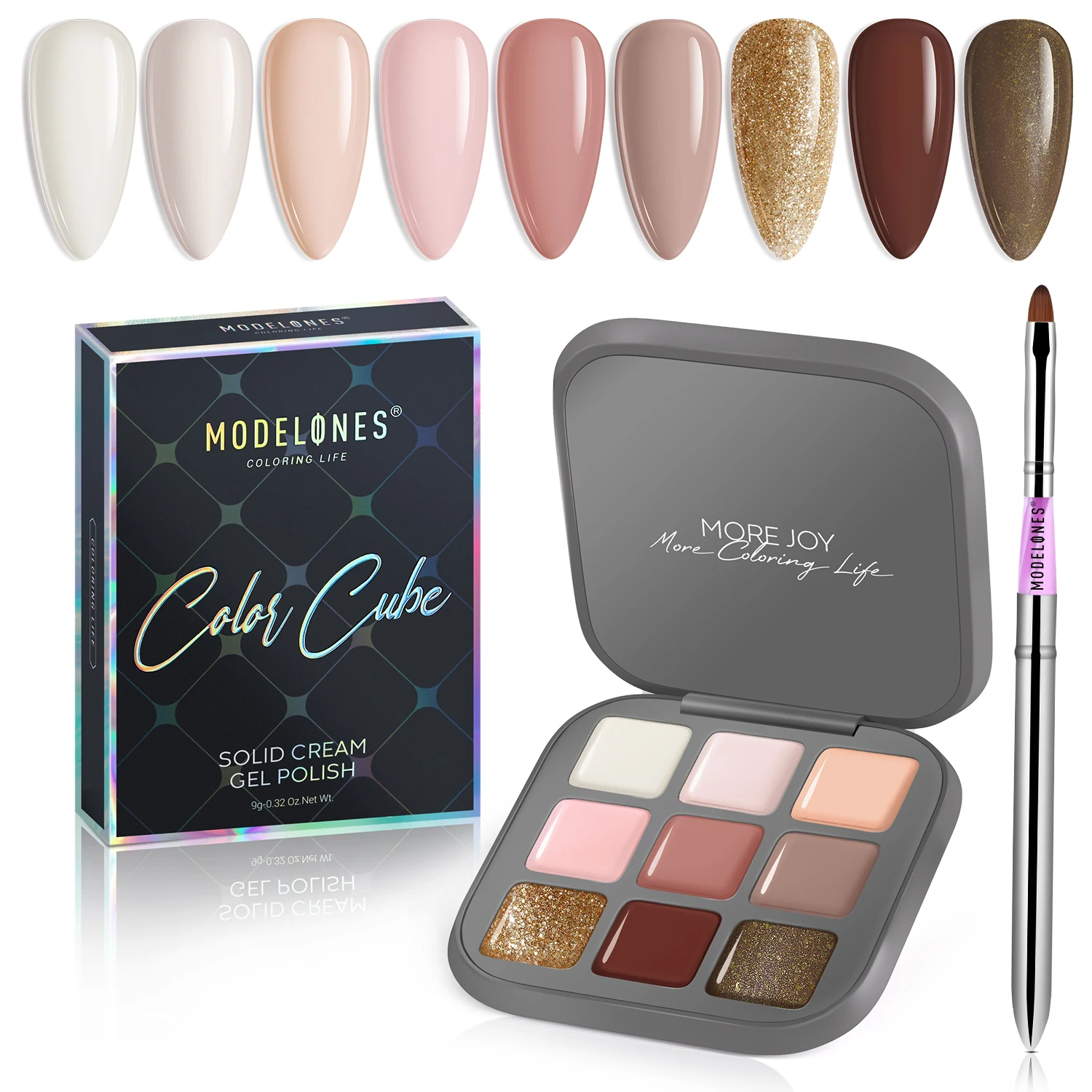 

Полуперманентный Гель-лак Modelones, 9 цветов