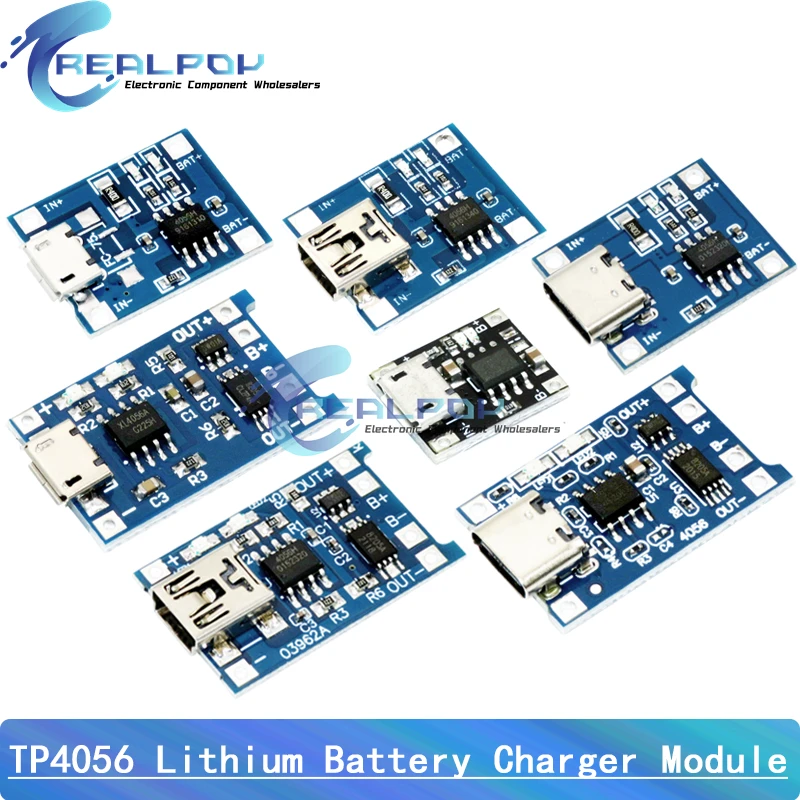 100 sztuk Type-C Micro Mini 5V 1A 18650 TP4056 moduł ładowarki baterii litowej płytka ładująca z ochroną podwójne funkcje Li-ion