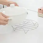 Полка для приготовления на Высоких Ножках, круглая Стальная Полка для готовки на пару, полка для приготовления на пару, полка для духовки, для микроволновой печи, охлаждающая посуда, кронштейн Rac W K2n3