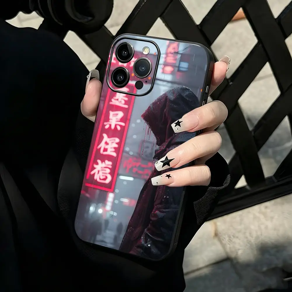 Фото Чехол для телефона Ghostwire Tokyo для iPhone 17 16 15 14 13 12 11 Plus Mini Pro Max, мягкий черный противоударный чехол №2