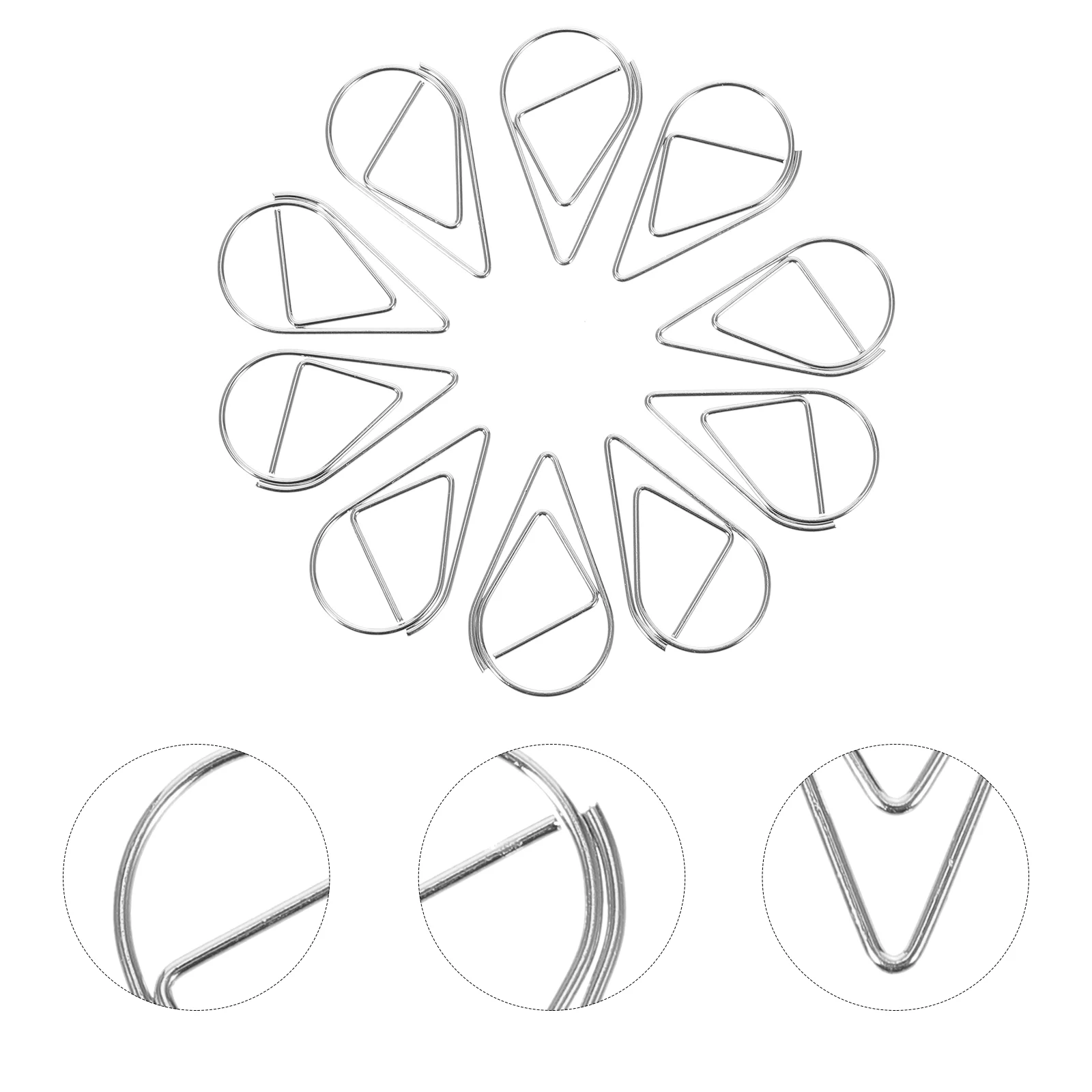 10 шт. скрепка для бумаг офисная булавка декоративные зажимы купюр книга золотые