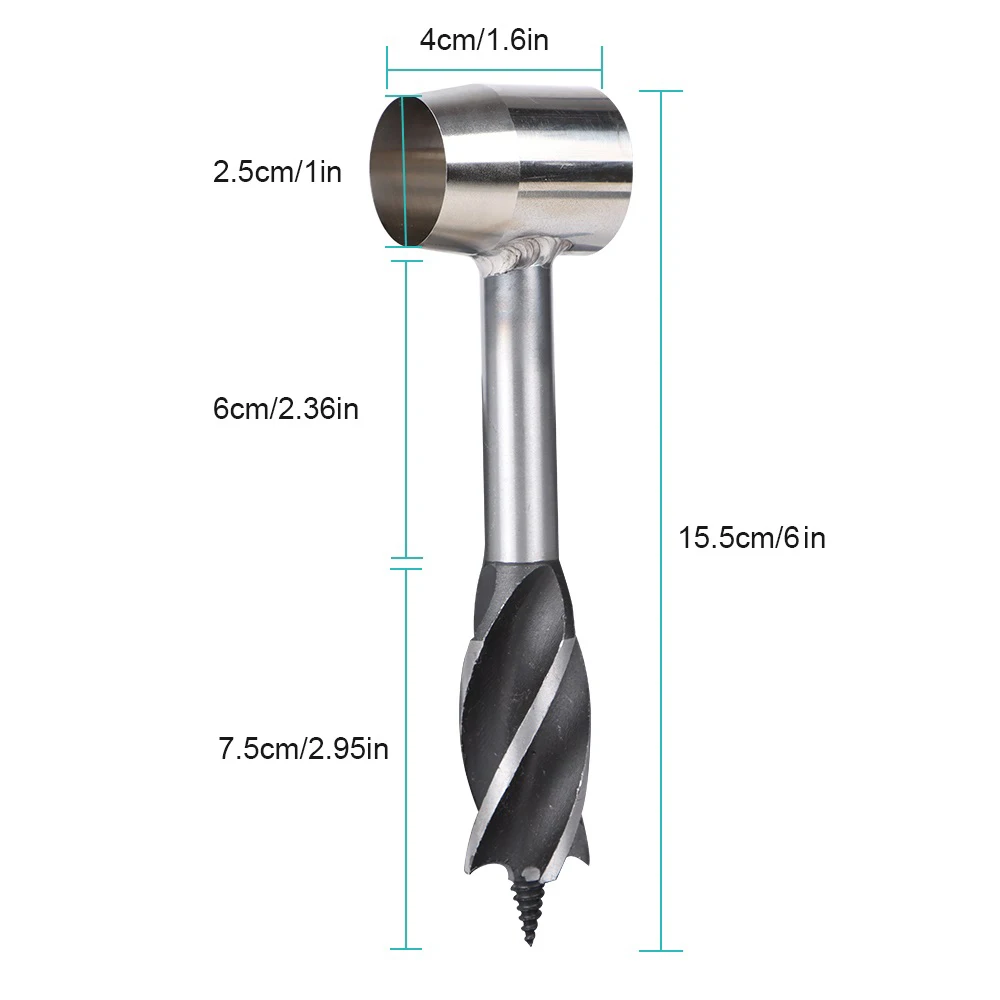 

Multi-purpose Drill Carbon Steel For Cork/green Wood Projects Bushcraft Manual Auger Wrench Hand Drill Outdoor Woodworking Tool
