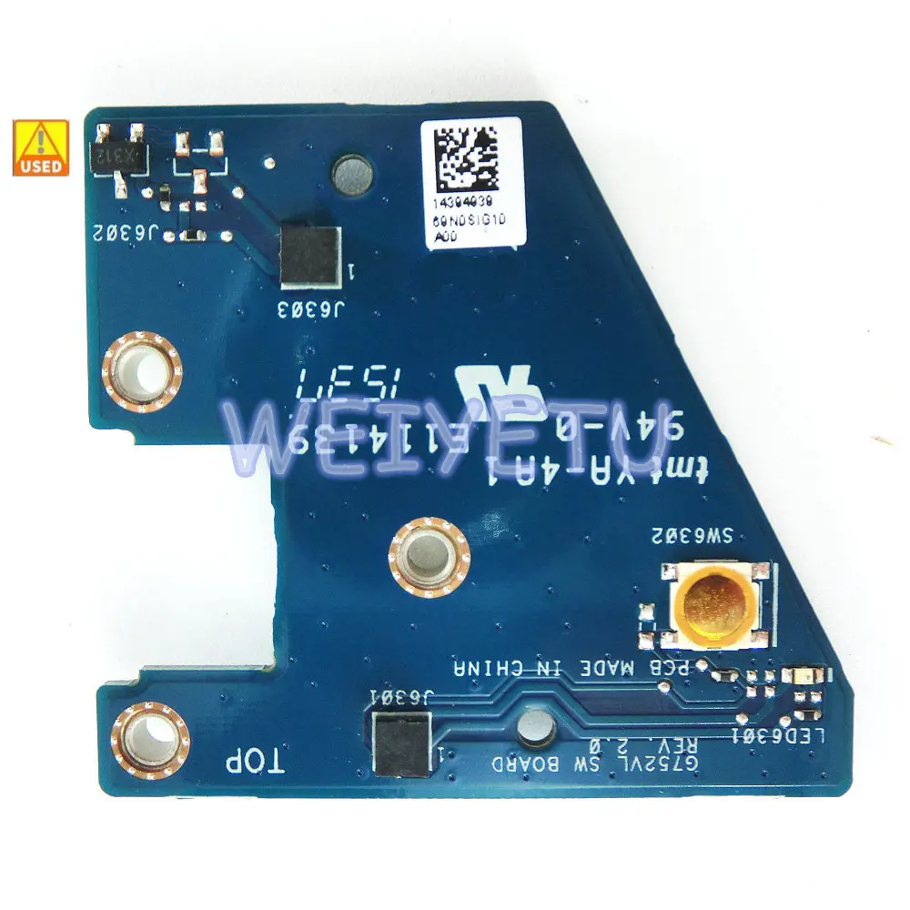 

Б/у плата G752VL SW для ASUS ROG G752V G752VT G752VM G752VL G752VS G752VY BOARD